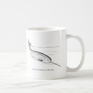 Narwhal Whale Unicorn van het Zee Koffiemok