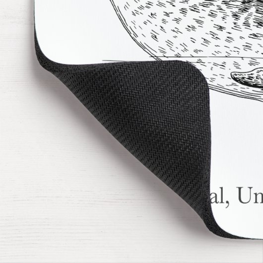 Narwhal Whale Unicorn van het Zee Muismat (Hoek)