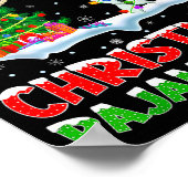 Narwhal Xmas Tree Lights This Is My Christmas Paja Poster (Hoek)