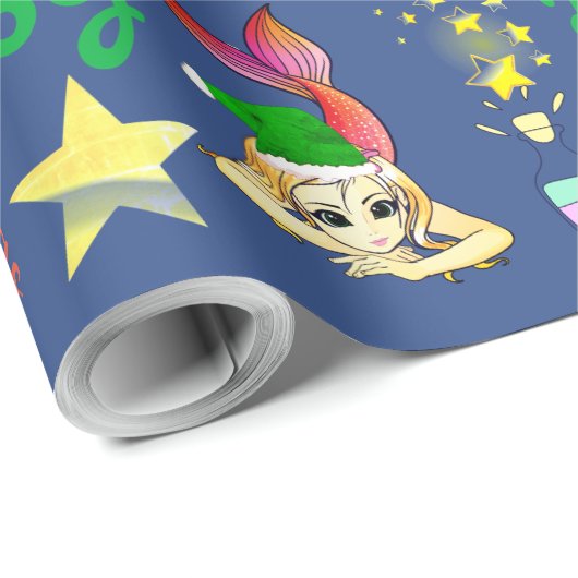 Narwhal, Zeemeermin, Eicorn, kerstmis Cadeaupapier (Rol Hoek)