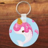 narwhale Sleutelhanger ijscrème (Voorkant)