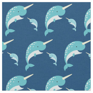 Narwhals Cute Cartoon Kinder Stof