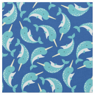 Narwhals Cute Kinder Baby Nursery Stof