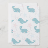 Narwhals over de uitnodiging van de Waves (Achterkant)