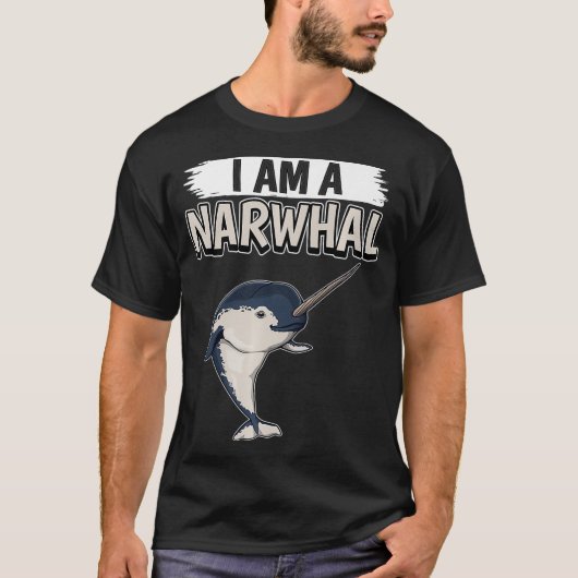 Narwhals Quote Narwhale Ik ben een Narwhal Premium T-shirt (Voorkant)