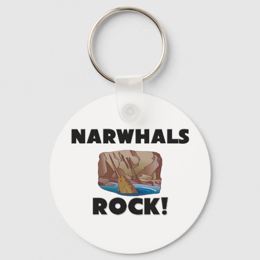 Narwhals Rock Sleutelhanger (Voorkant)