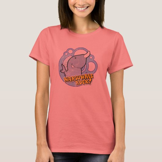 Narwhals Rock! T-shirt (Voorkant)