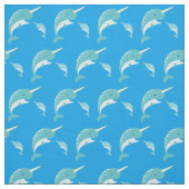 Narwhals Schattigee Cartoon Kinder Stof (Swatch)