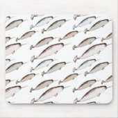 Narwhals Swim - Narwhal Pattern Muismat (Voorkant)