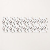 Narwhals Swim - Narwhal Pattern Yogamat (Voorkant (horizontaal))