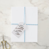 Narwhals Swim - Narwhal Whale Lover Gift White Cadeaulabel (Met Touw)
