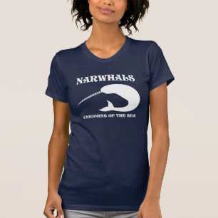Narwhals Unicorns van het Zee T-shirt