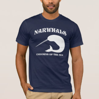 Narwhals Unicorns van het Zee T-shirt