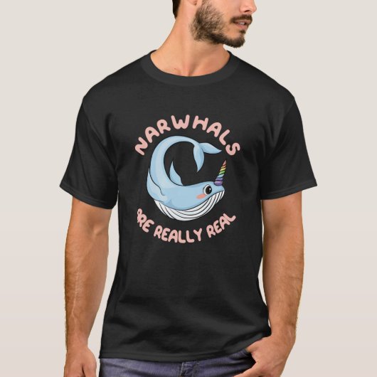 Narwhals zijn echt echt echt t-shirt (Voorkant)