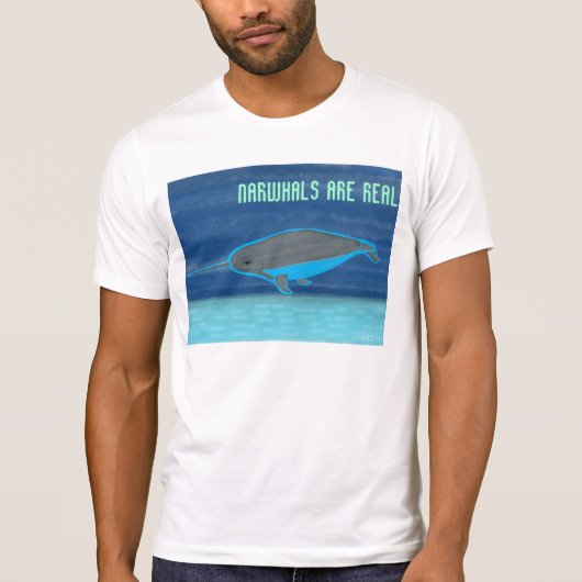 Narwhals zijn echt t-shirt (Voorkant)