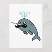 Narwhalstache Briefkaart (Voorkant)
