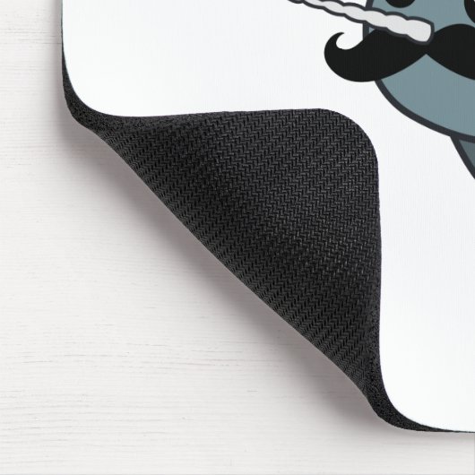 Narwhalstache Muismat (Hoek)