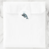 Narwhalstache Ronde Sticker (Tas)
