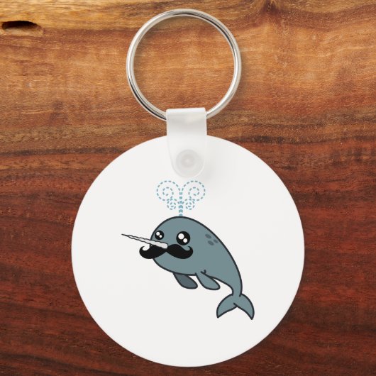 Narwhalstache Sleutelhanger (Voorkant)