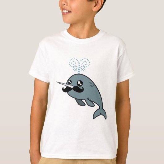 Narwhalstache T-shirt (Voorkant)