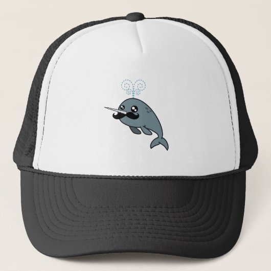 Narwhalstache Trucker Pet (Voorkant)