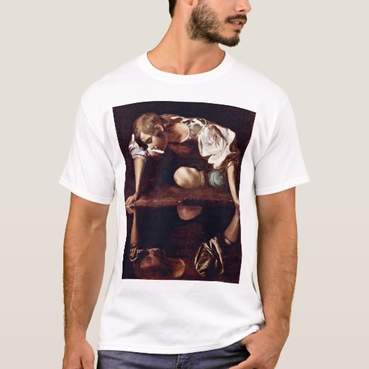 Narzis van Michelangelo Merisi da Caravaggio T-shirt (Voorkant)