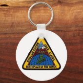 NAS Adak, Alaska White Sleutelhanger (Voorkant)