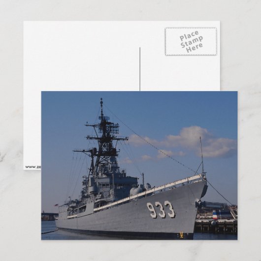 NAS "Anacostia", "USS Barry", gedenkschip, Washi Briefkaart (Voorkant / Achterkant)