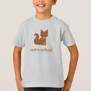 NAS blauw raglan-shirt met vos T-shirt