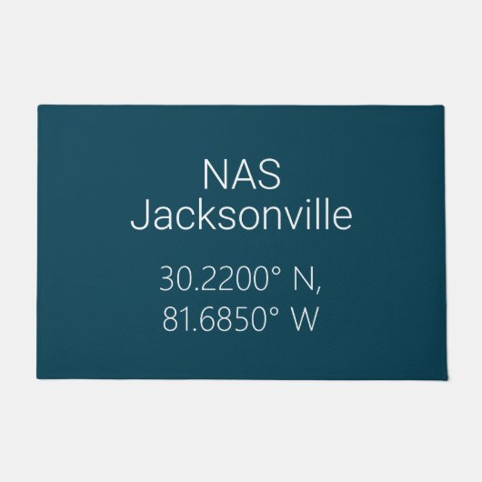 NAS Jacksonville Breedtegraad Lengtegraad Deurmat (Voorkant)