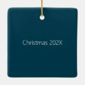 NAS Jacksonville Latitude Longitude - Persoonlijk Keramisch Ornament (Achterkant)