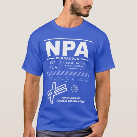 NAS Pensacola / Forrest Sherman Field NPA T-shirt (Voorkant)