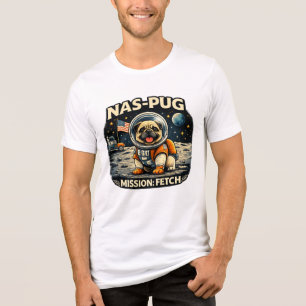 NAS-PUG Missie: Ophaal – Astronaut Pug Unisex Bell Tri-Blend Shirt