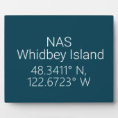 NAS Whidbey Island Latitude Longitude Fotoplaat (Voorkant)