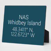 NAS Whidbey Island Latitude Longitude Fotoplaat (Zijkant)
