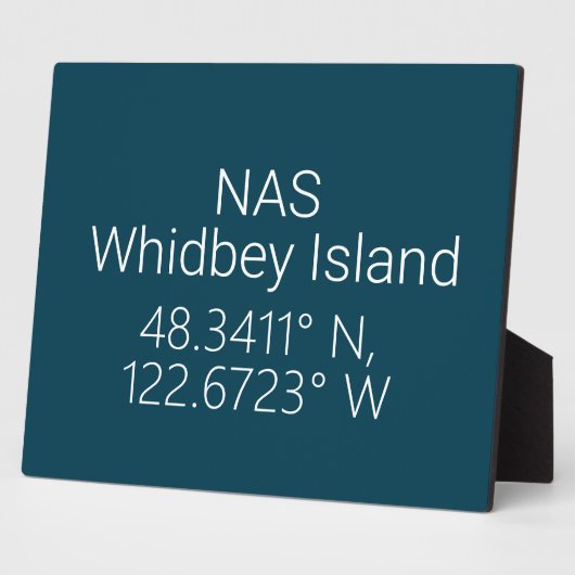 NAS Whidbey Island Latitude Longitude Fotoplaat (Zijkant)