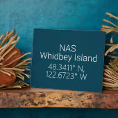 NAS Whidbey Island Latitude Longitude Fotoplaat (Zijkant)