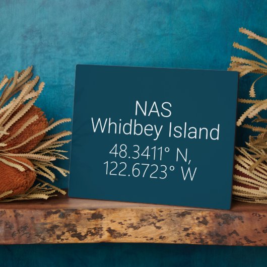 NAS Whidbey Island Latitude Longitude Fotoplaat (Zijkant)