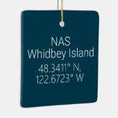 NAS Whidbey Island Latitude Longitude Keramisch Ornament (Rechts)