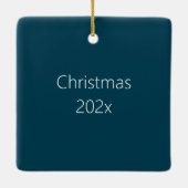 NAS Whidbey Island Latitude Longitude Keramisch Ornament (Achterkant)