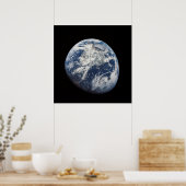 NASA/Aarde-Uitzicht uit maan Poster (Keuken)