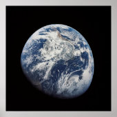 NASA/Aarde-Uitzicht uit maan Poster (Voorkant)