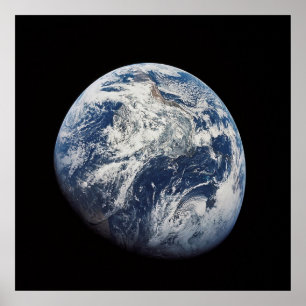 NASA/Aarde-Uitzicht uit maan Poster
