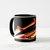 NASA Aero Space Plane Shuttle 60's artistieke conc Mok (Voorkant links)