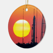 NASA Antares Rocket Sunrise Launch Keramisch Ornament (Links)
