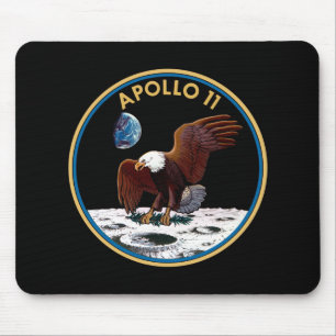 NASA Apollo 11 Maanlanding Maan Badge Insigne Muismat
