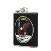 NASA Apollo 11 Maanlanding Maan Patch Insigne Heupfles (Links)