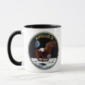 NASA Apollo 11 Maanlanding Maan Patch Insigne Mok (Links)