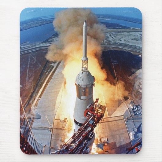 NASA Apollo 11 Maanlanding Raketlancering Muismat (Voorkant)