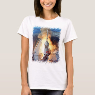 NASA Apollo 11 Maanlanding Raketlancering T-shirt